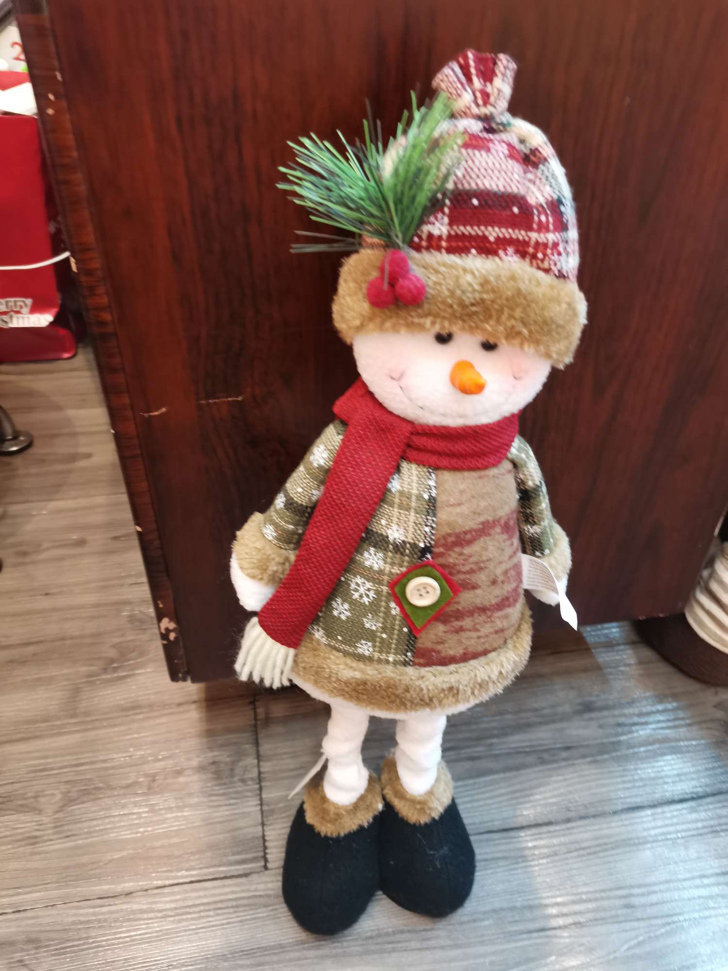 514站姿老人 雪人 麋鹿伸缩款 圣诞装饰工艺品产品图