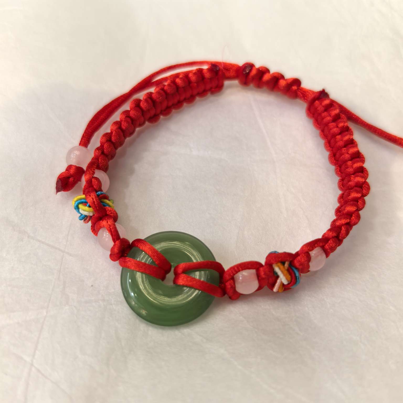 手编红绳平安扣饰品批发男女情侣款