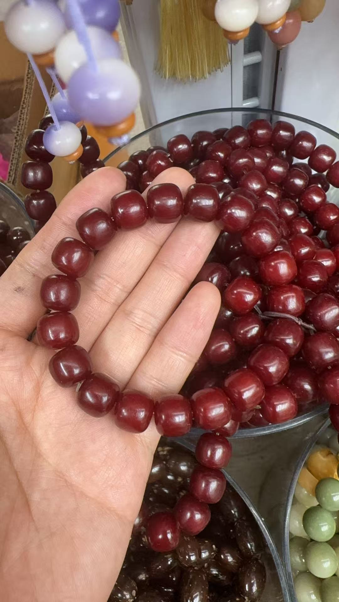 天然菩提根手串10*11文玩手串