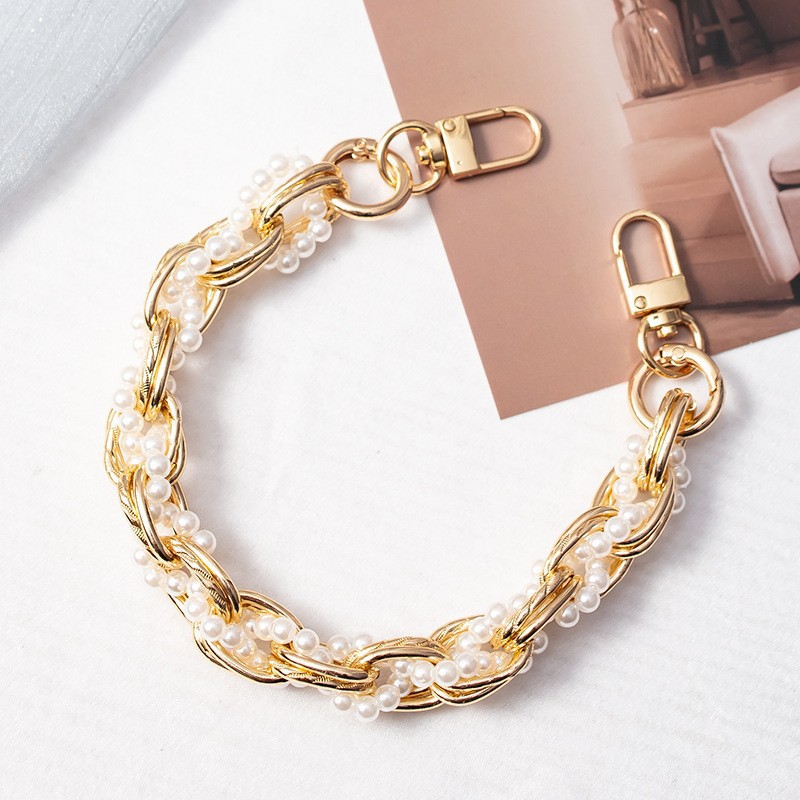 手机链绳子创意珍珠手機掛繩个性手机挂绳热销简约百搭手机壳链条