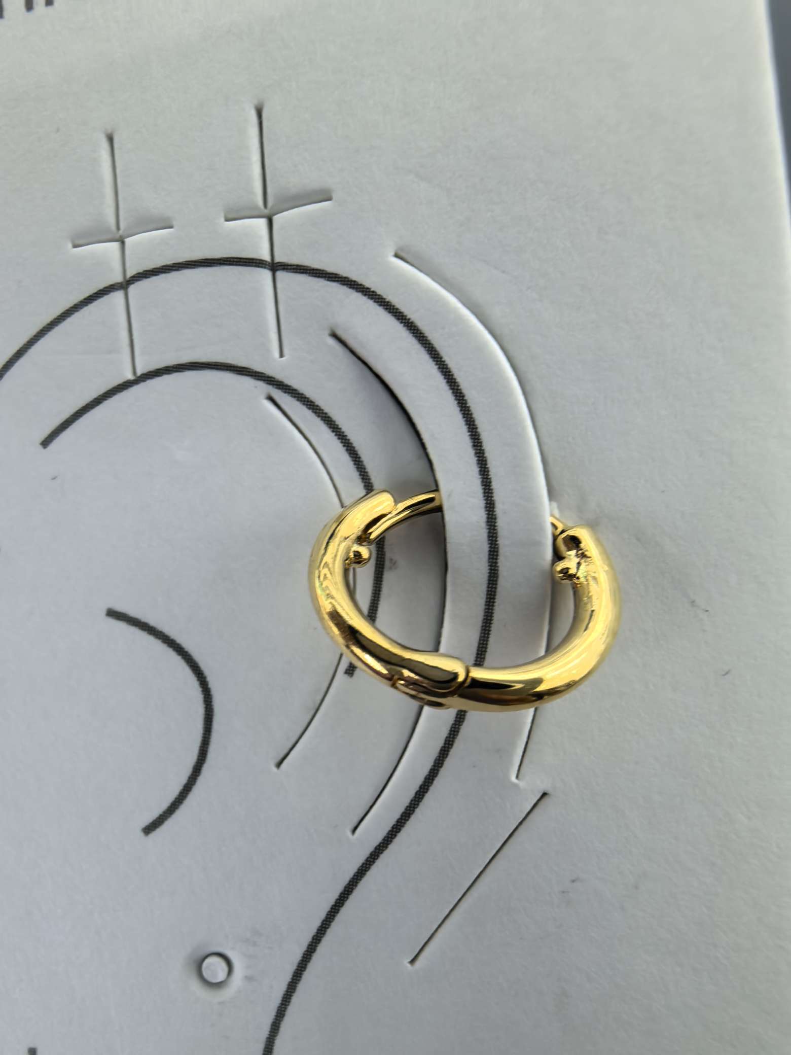 热卖畅销款耳扣，黄铜电镀真金防过敏环保无铅无镍无镉流行饰品耳饰爆款