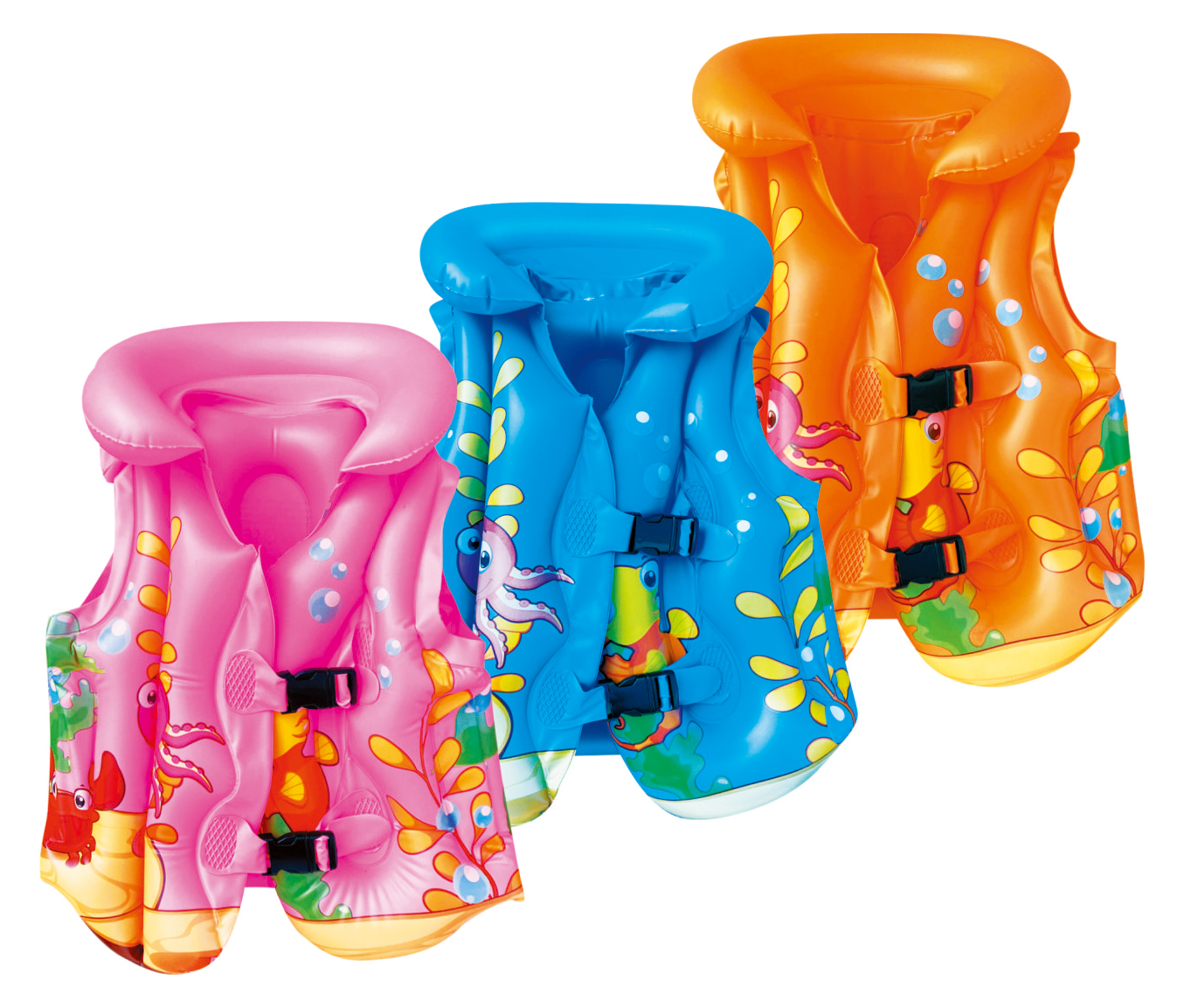 儿童动漫卡通浮力背心加厚充气PVC泳衣夏日宝宝学游泳水上救生衣