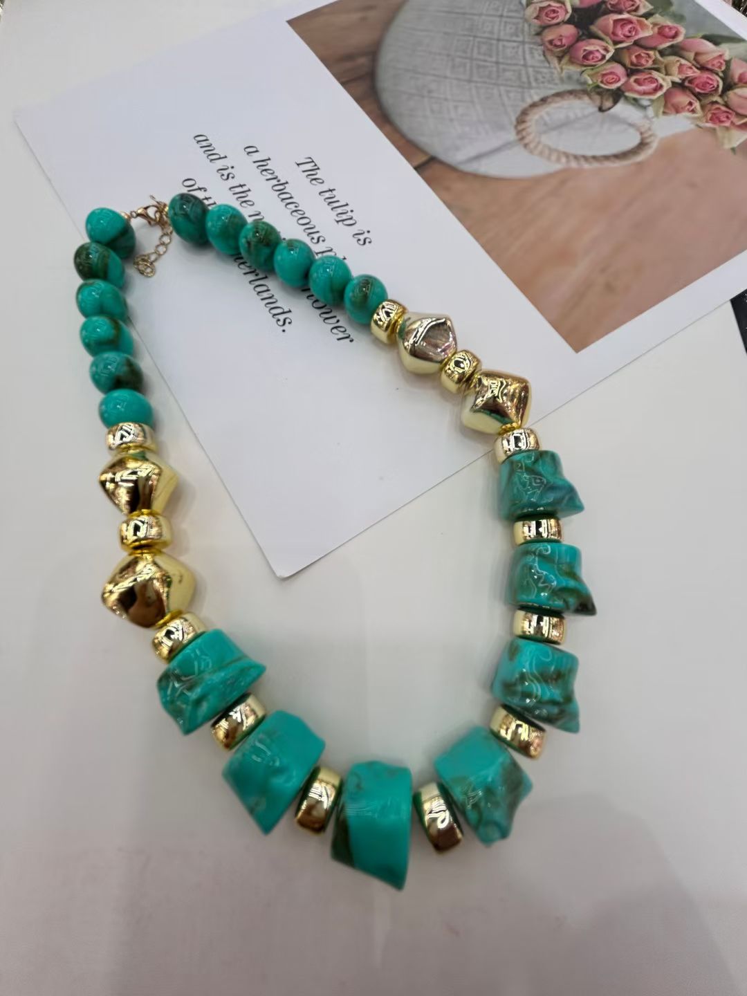 项链欧美风树脂夸张大项链