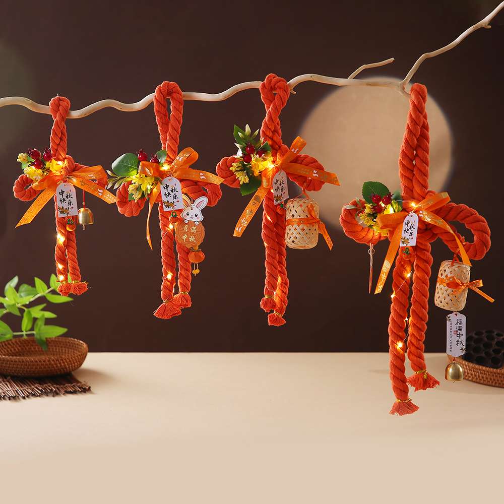 Mid-Autumn Festival Chinese knot pendants, office cultural festival supplies, Chinese red money bags, festive decorations, Chinese knots, Chinese knot pendants, Chinese red festival supplies, festive Chinese red Chinese knot pendants, Chinese knot festival supplies, festive Item Picture