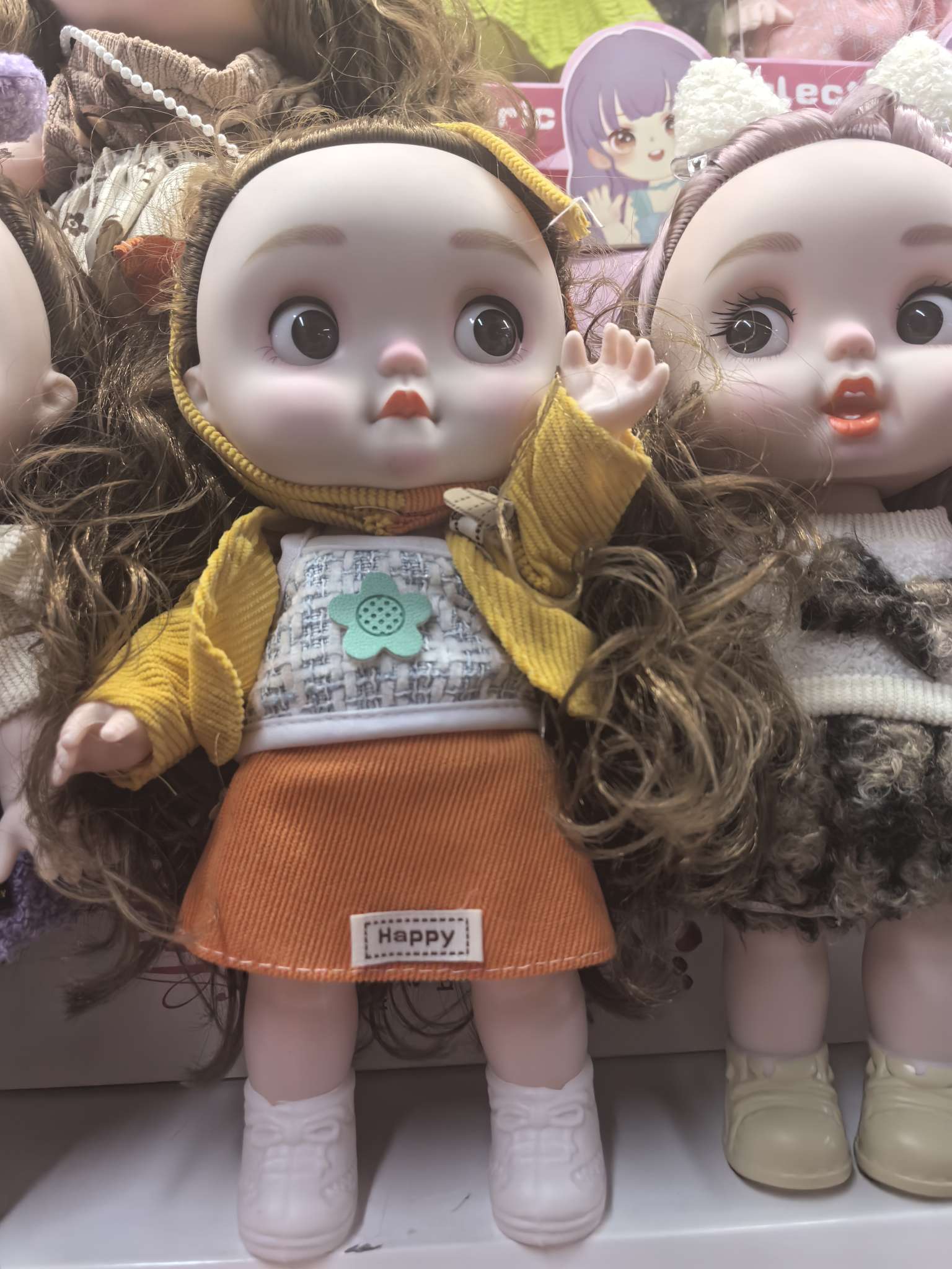 艾妮娃娃，潮玩娃娃，芭比娃娃时尚换装精品儿童玩具钥匙扣卡通毛绒玩具中国特色娃娃公仔配件，智能娃娃，钥匙扣娃娃，娃娃配件详情图2