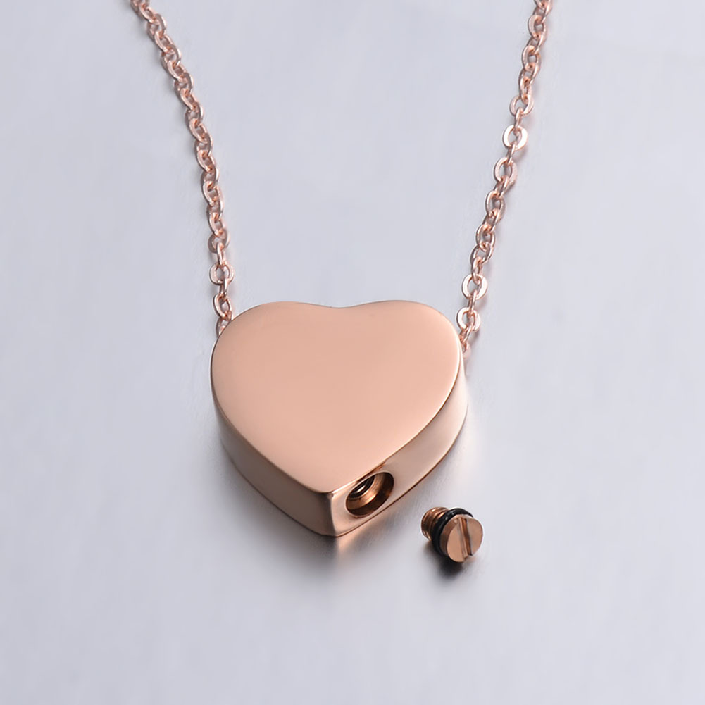 Cross-border best-selling stainless steel heart-shaped pendant, openable commemorative ash pendant perfume bottle necklace Application Scenario
