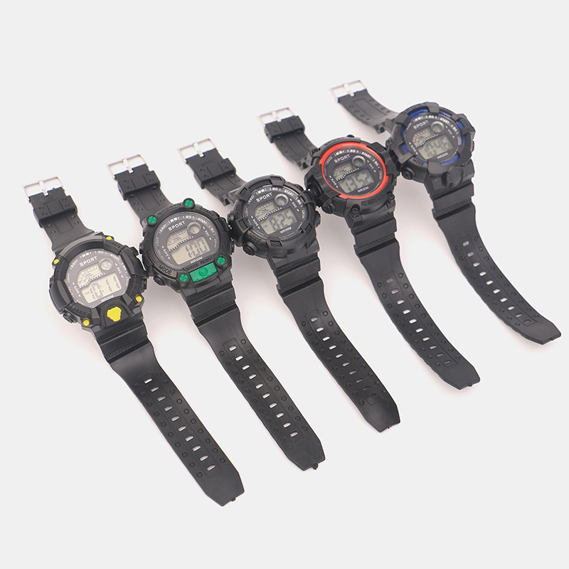 儿童电子表源头厂家手表爆款热卖饰品表数字显示腕表运动发光电商批发零售钟表