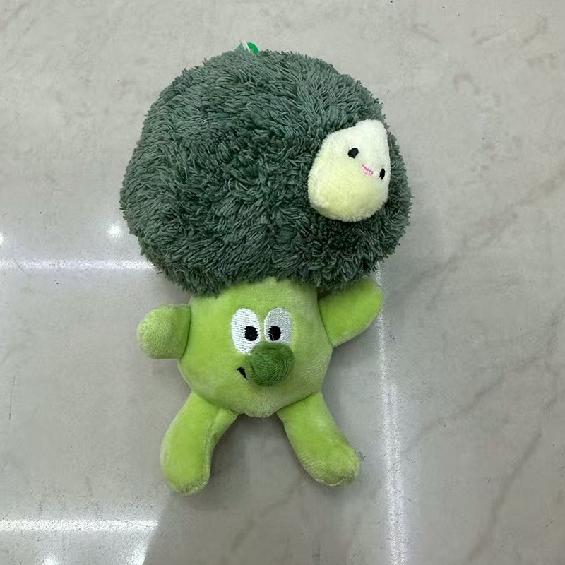 拟人西兰花蔬菜毛绒玩具创意玩偶卡通周边挂件毛绒公仔挂件钥匙扣布偶挂件可爱装饰礼物夹娃娃机厂家直销详情6