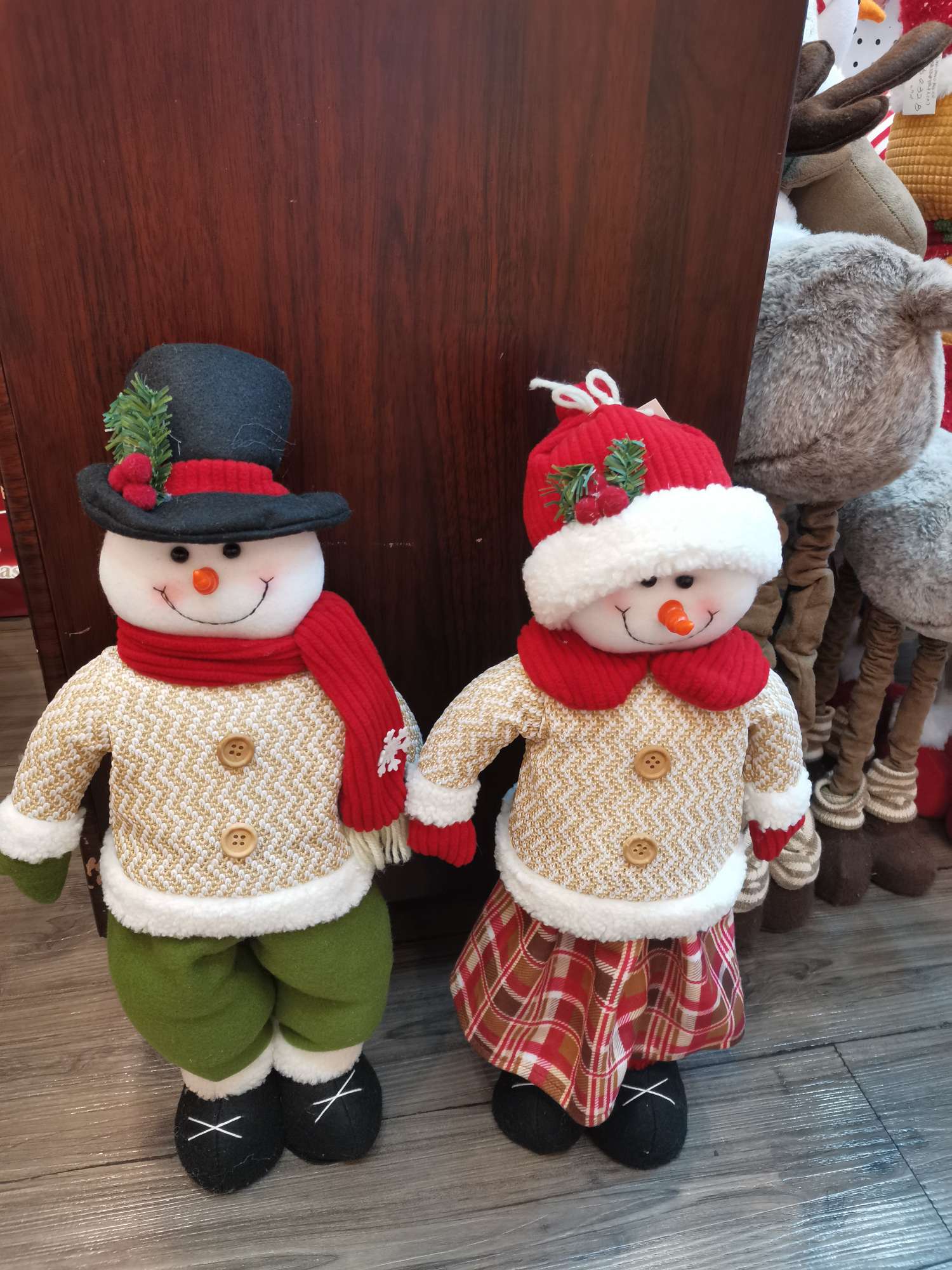 0917男款 女款 雪人 家居摆件圣诞装饰工艺品细节图