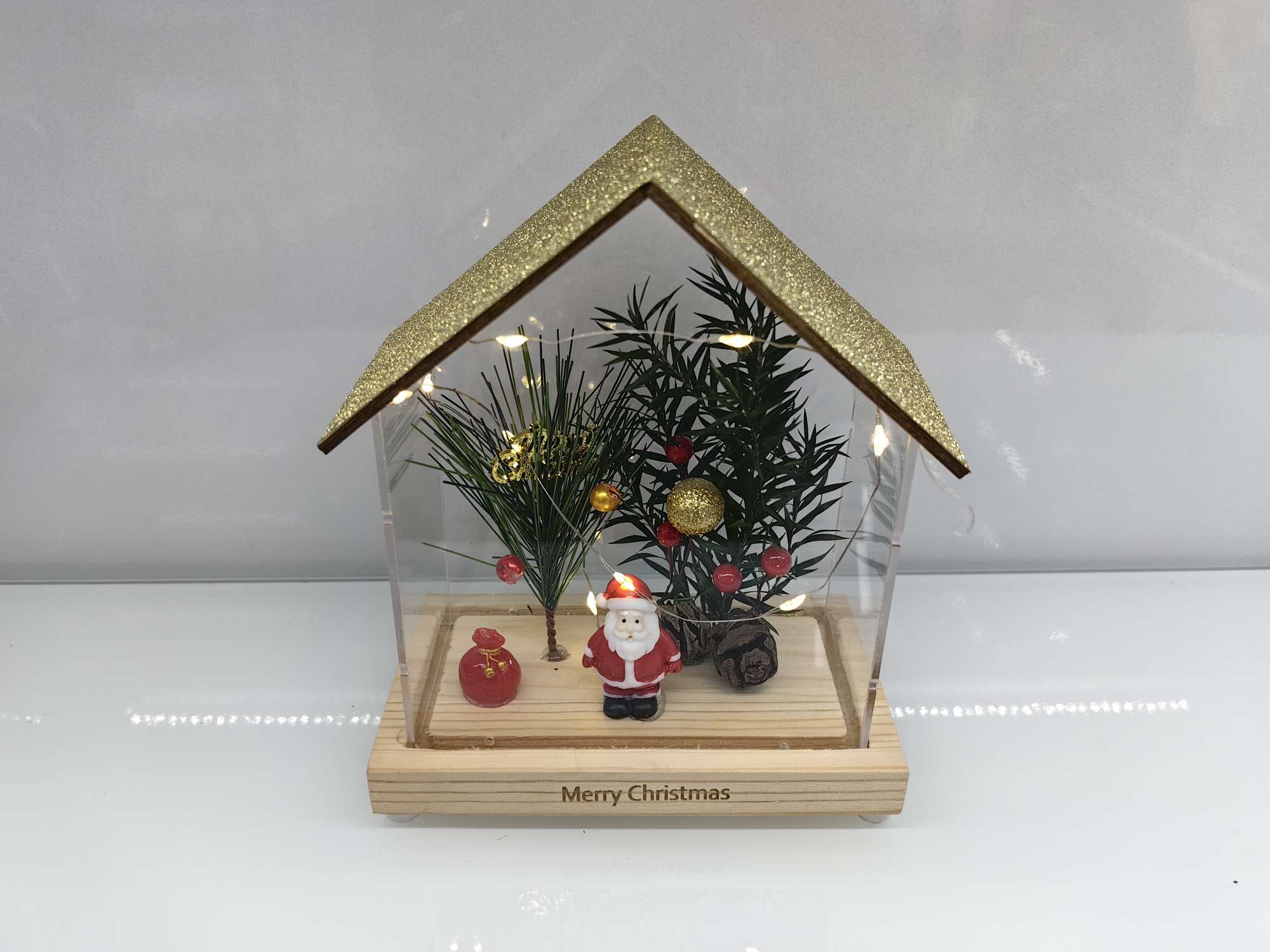 办公圣诞文化装饰品圣诞树圣诞用品节日装饰圣诞灯圣诞节布置详情图2