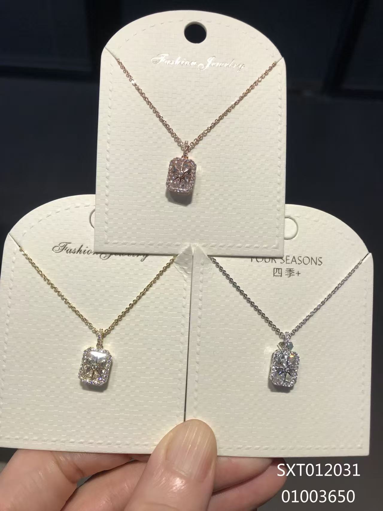 毛衣链淡水珠珍珠颗粒18k金饰品六毫米四耳朵爪钻衣饰配件时尚百搭