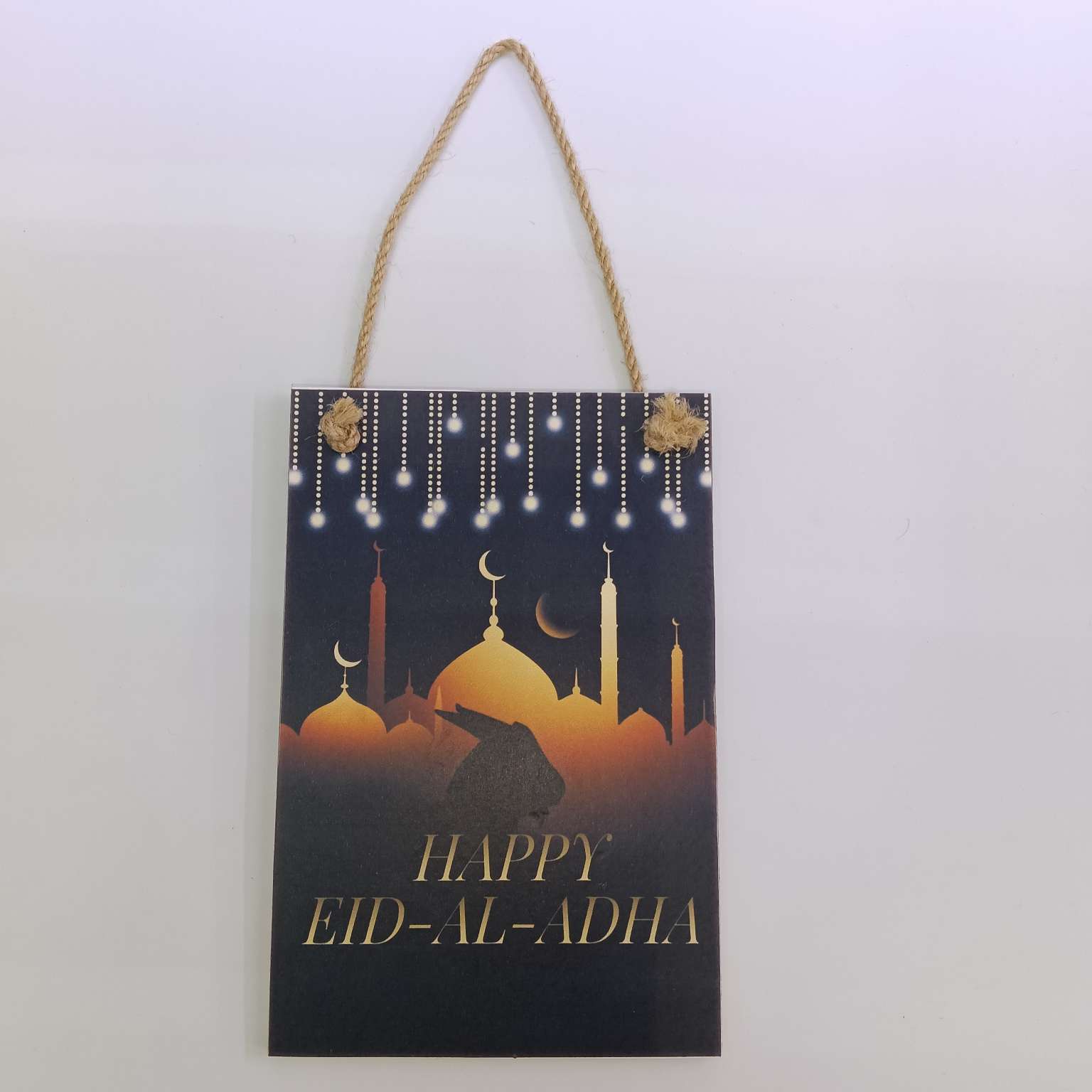 精品木制板斋月挂件