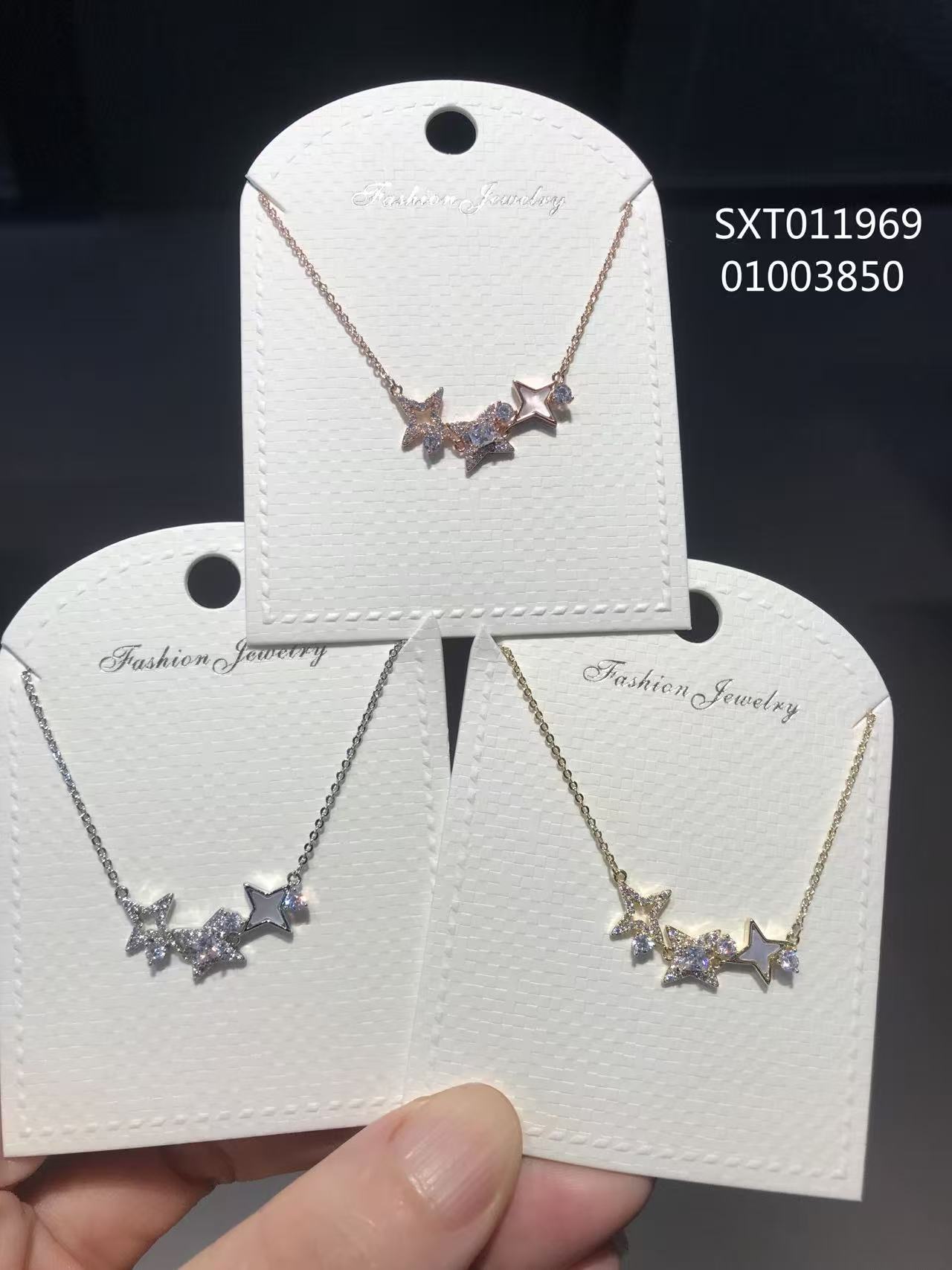 毛衣链淡水珠珍珠颗粒18k金饰品六毫米四耳朵爪钻衣饰配件