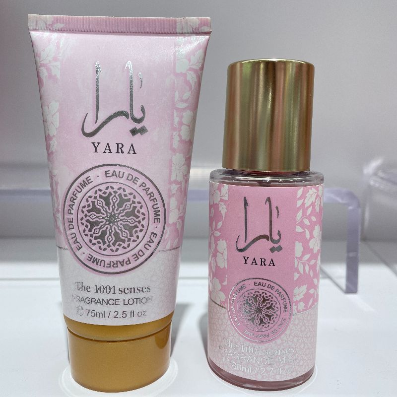 set YARA Fragrance Mist+ Body Lotion 80ML Fragrance mist +75ML fragrance Lotion set details Picture