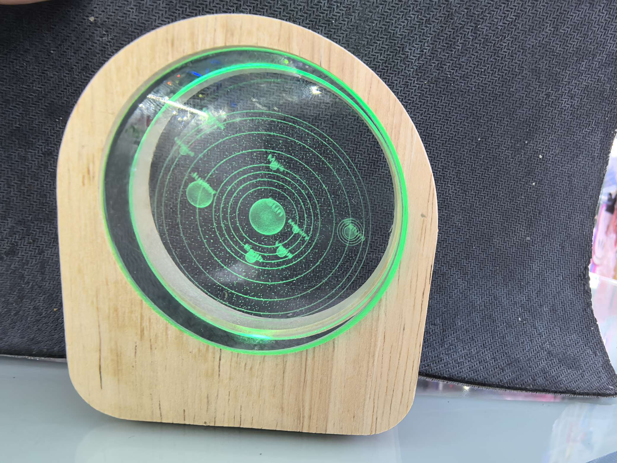 水晶工艺品水晶七彩灯创意礼品水晶摆件收藏品详情图2