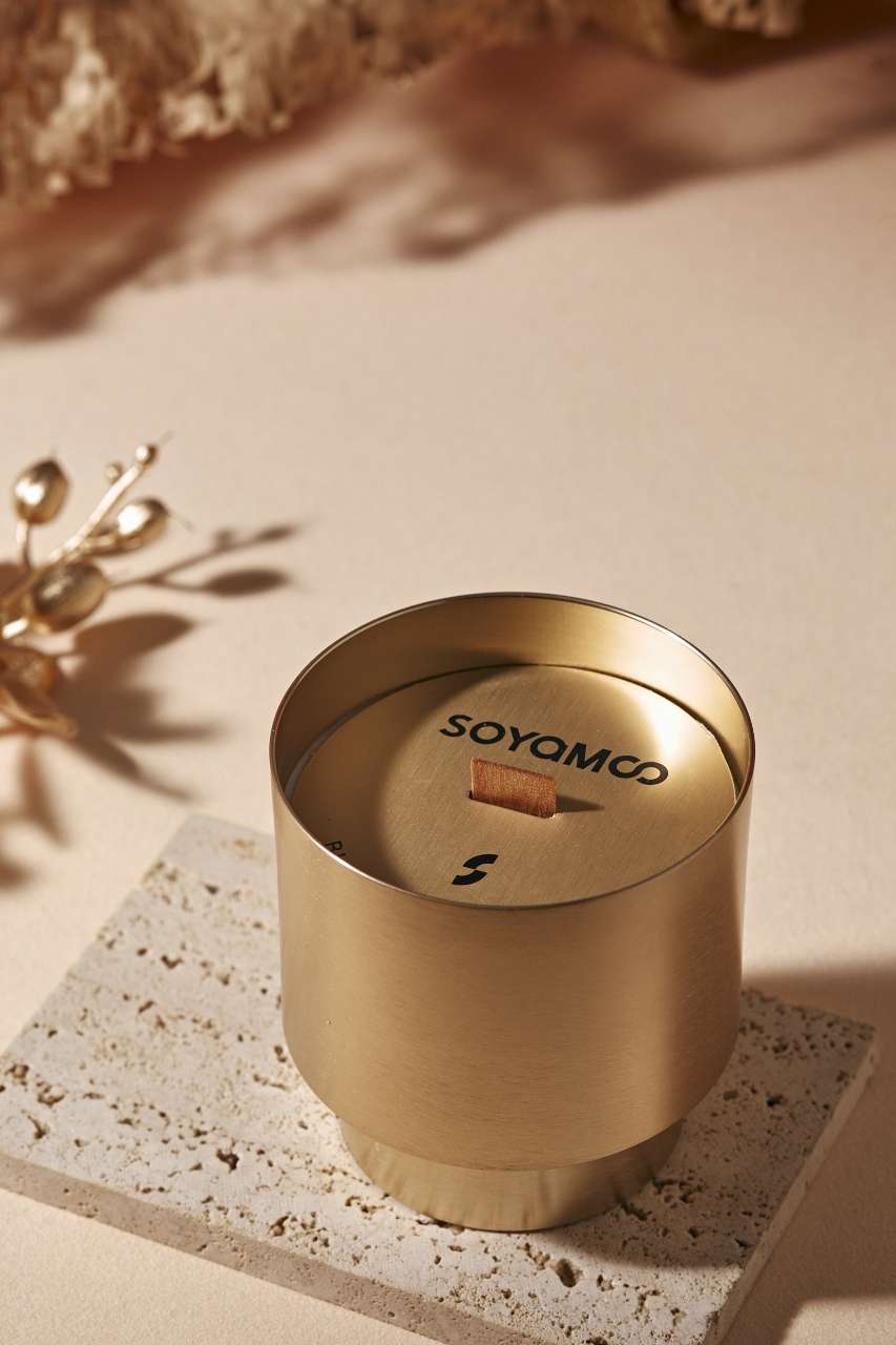 SOYAMOO轻奢金属杯香薰蜡烛，高档香氛摆件饰品香薰详情图4