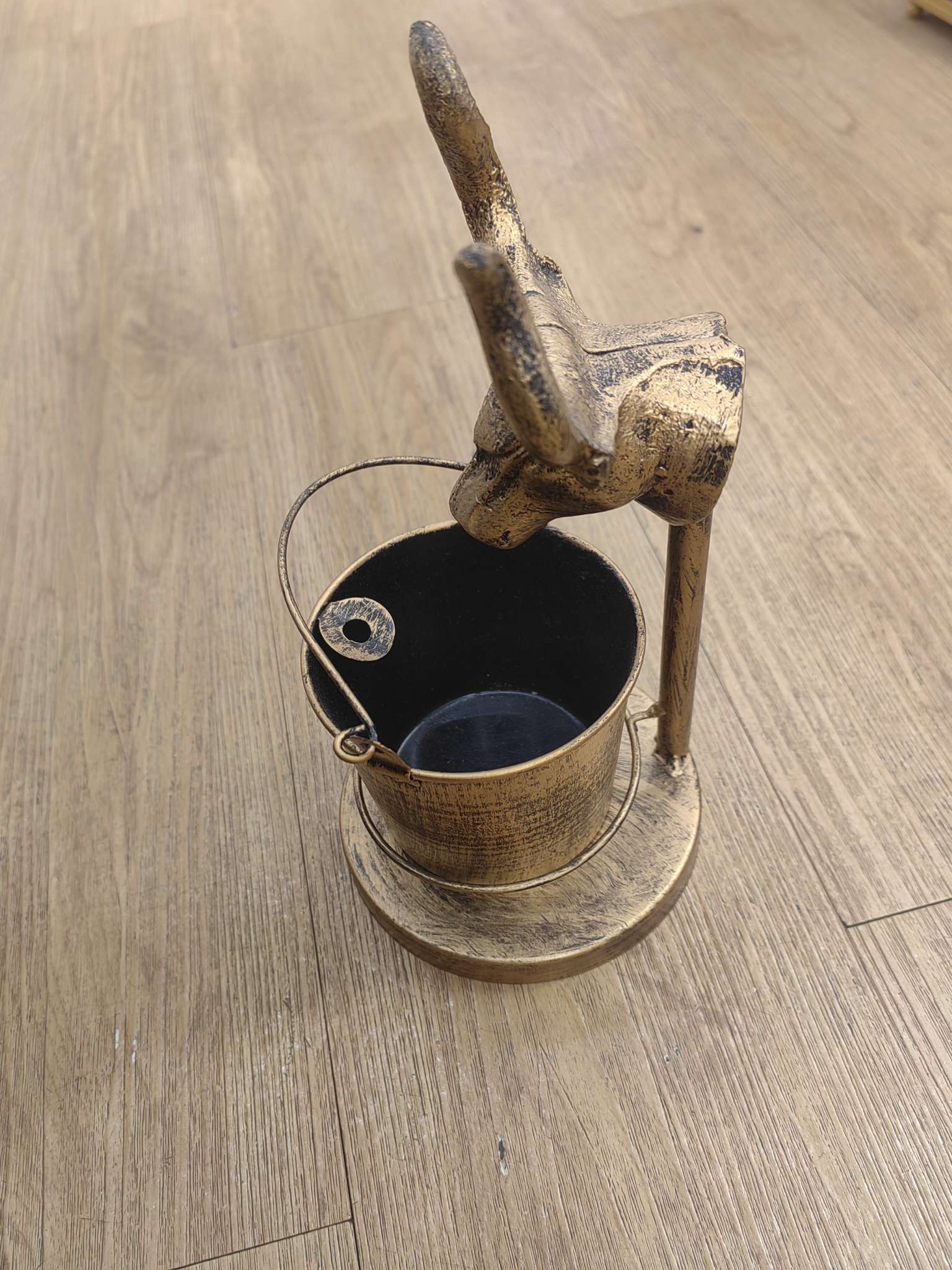 山鬼钱纯铜聚金属工艺品礼品牛头烟灰缸收藏摆件产品图