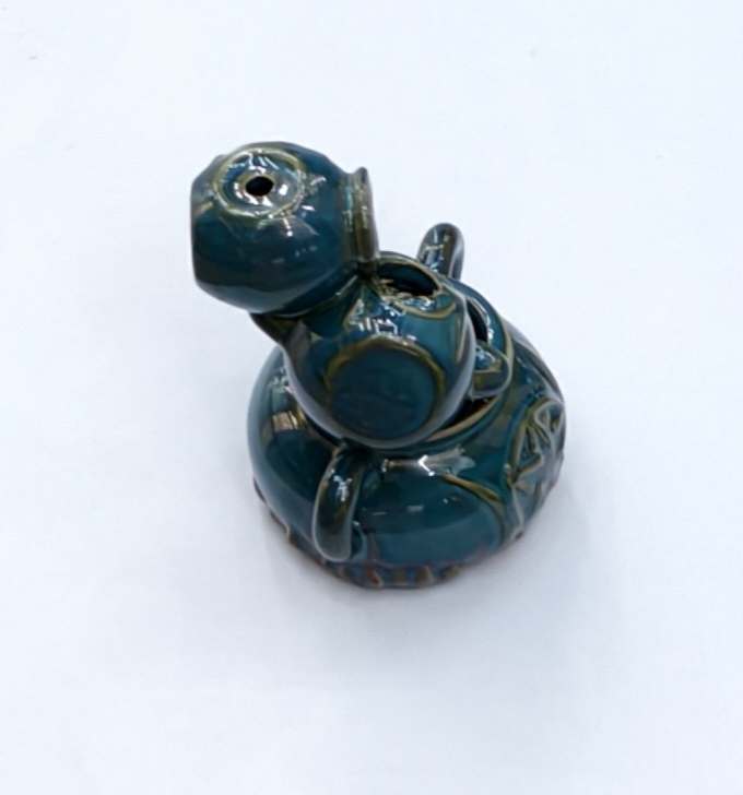 一件蓝绿色圆形10公分三层酒壶陶瓷工艺品礼品家居用品倒流香香炉，工艺品香炉树脂插电回流熏香香薰炉礼品家居装饰详情图5