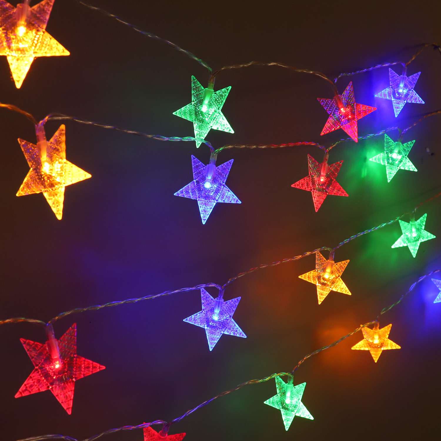 Christmas string lights, round balls, outdoor LED string lights, lighting decoration, festival color lights, Christmas special, Ramadan style, Eid al-Fitr, Ramadan string lights in Arab countries, moon holding star moon 🌙🌙🌙🌙🌙 Specification image