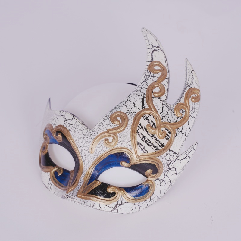 塑料面具公主高档半脸面具蓝色面罩万圣节面具