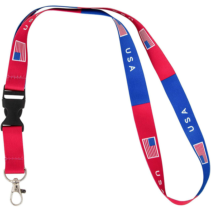 Chuangdong Flag 2026 World Cup Football Mobile phone lanyard, Mexico Long Name Tag nylon ID lanyard customized details Picture