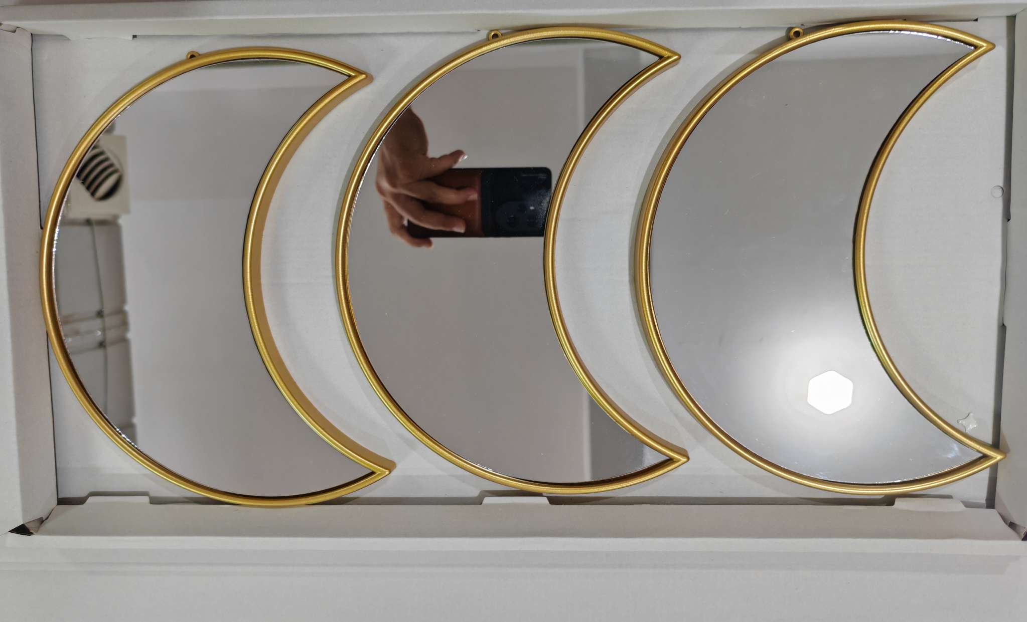 镜子挂钟家饰墙贴钟静音时尚简约客厅卧室挂表钟表新品挂钟详情图3