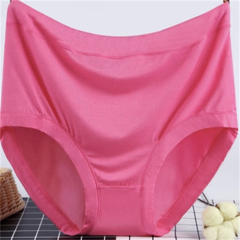 High-waisted women's plus-size underwear, seamless mugwort pure cotton antibacterial crotch breathable women's seamless underwear wholesale new style
