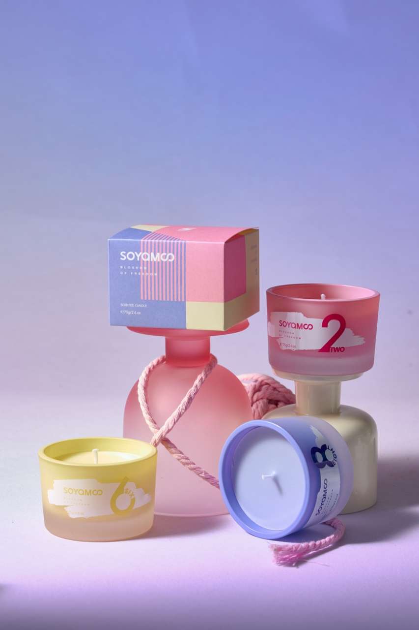 SOYAMOO居家日用香薰蜡烛摆件55g幸运数字蜡烛香薰香薰摆件