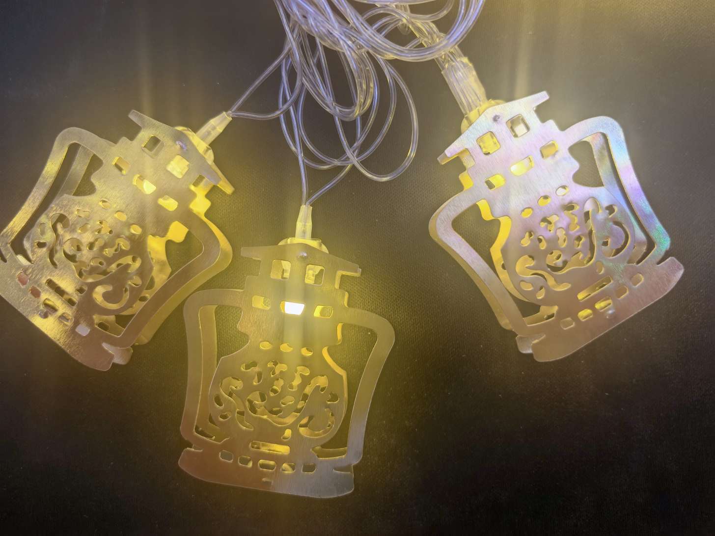 Christmas light string lights, round balls, outdoor LED lighting fixtures, festival decoration, outdoor LED light strings, Christmas light string light strips, Ramadan style, eid al-Fitr battery lights, ironwork, oil lamps from Arab countries, stars, ⭐⭐⭐⭐⭐⭐ details Picture
