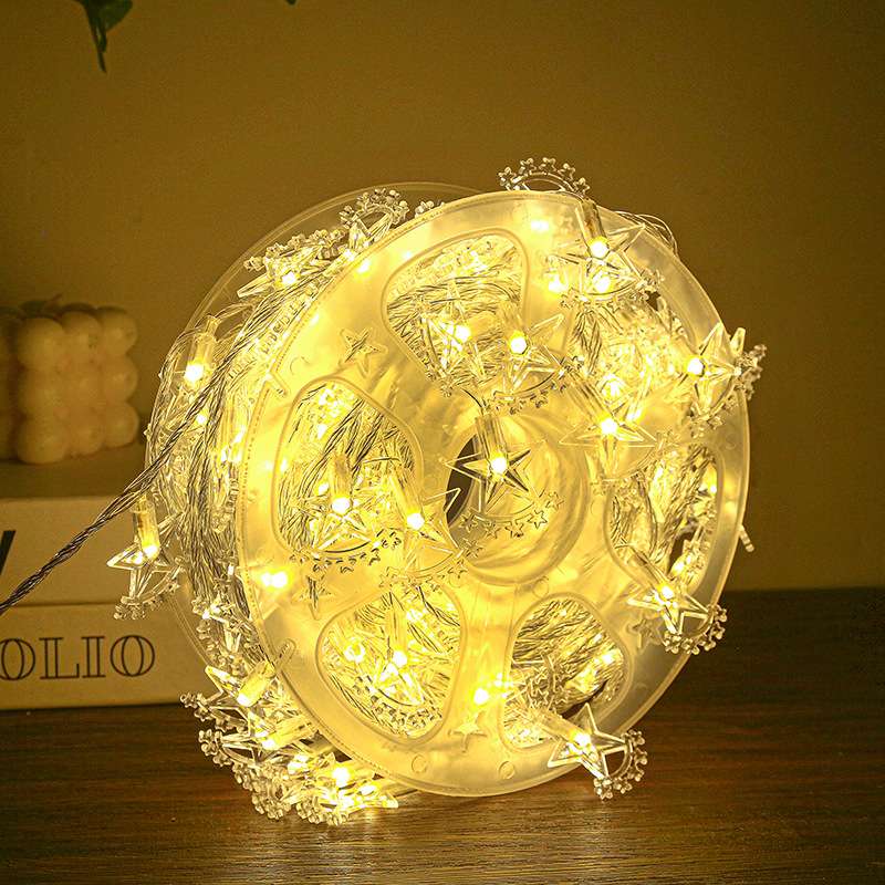 Christmas string lights, round balls, outdoor LED string lights, festival decoration, outdoor lighting, Christmas string lights, string lights, Ramadan style, Eid al-fitr in Arab countries, stars ⭐ moon 🌙🌙🌙🌙🌙 Specification image