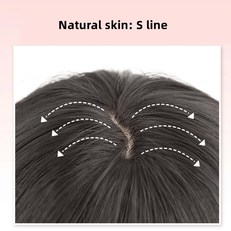 Yiyang hair accessories Long straight hair wig matte high-temperature silk inner buckle pear blossom hairstyle European and American wig synthetic fiber long straight hair Specification image