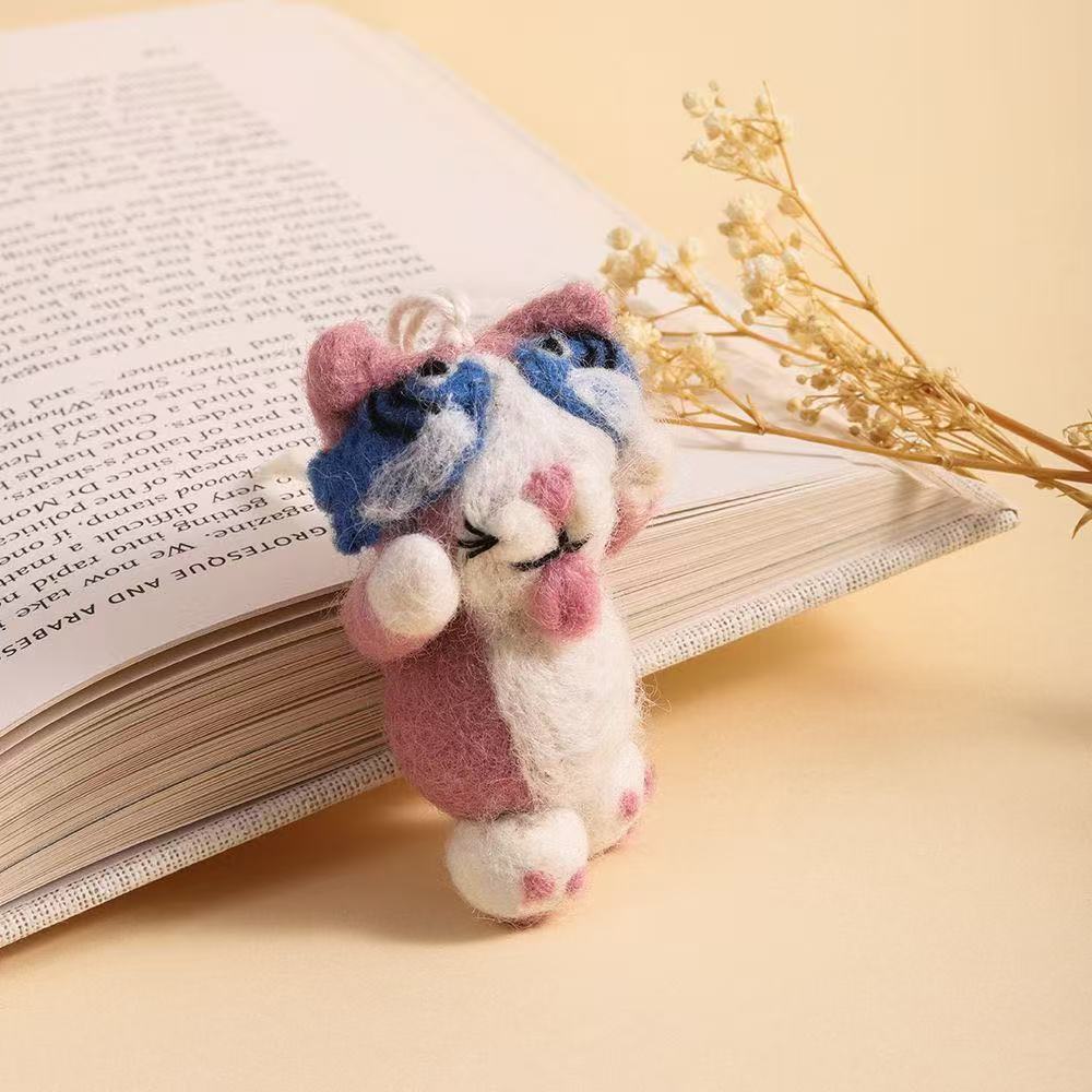 Lucifer Nepalese wool felt pendants, cute plush pendants, car keychain pendants, bag pendants Lucifer Nepalese wool felt pendants, cute plush pendants, car keychain pendants, bag pendants