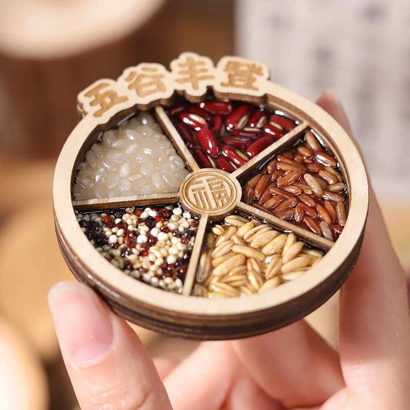 粮食冰箱贴立体三层滴胶国潮文创冰箱贴杂粮磁贴五谷丰登冰箱贴 详情图5