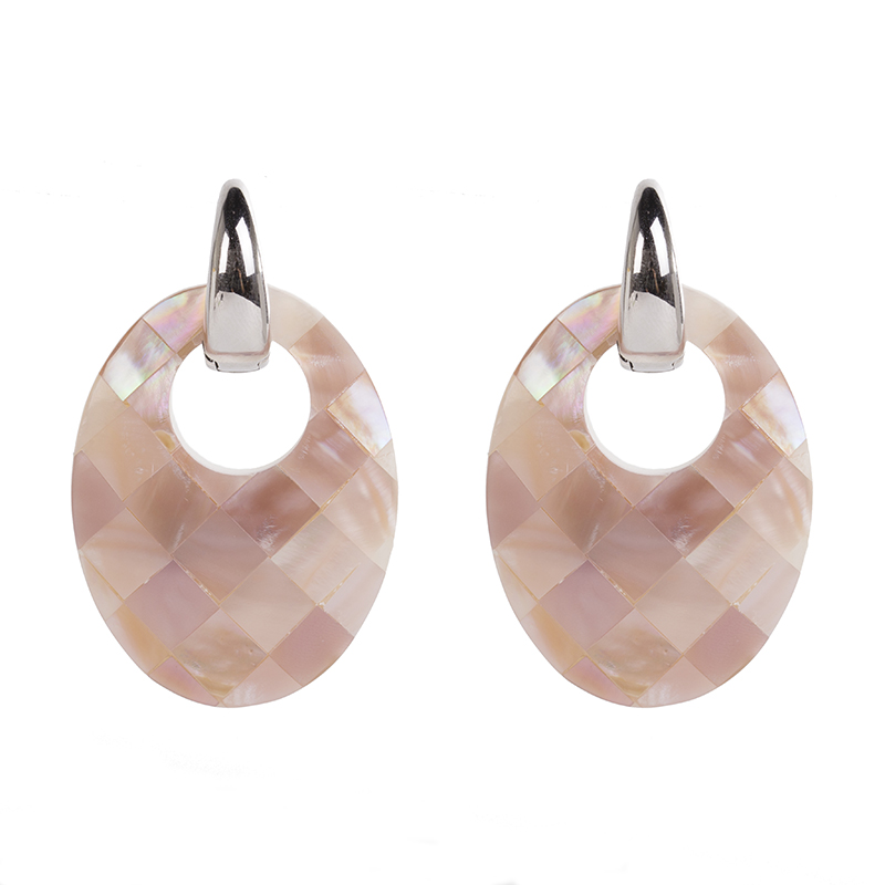 时尚水晶珠子手工编织耳环夸张耳饰多种颜色饰品饰品耳环耳饰椭圆形细节图