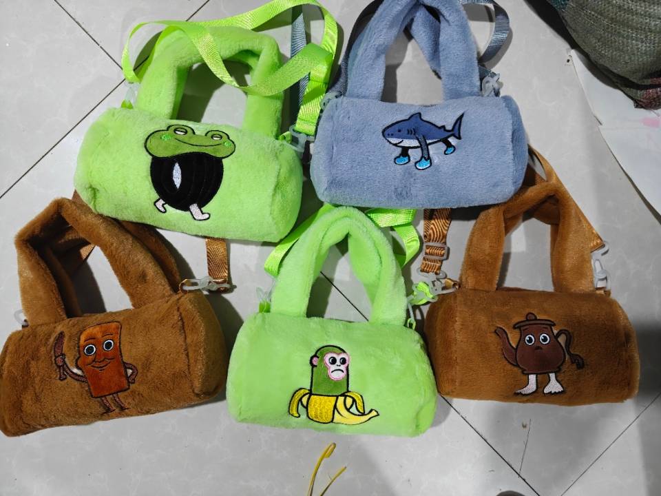 Shan Hai Jing series plush toys, backpacks, wooden puppet dolls, shoes, shark figurines, single-shoulder crossbody, hand-carry