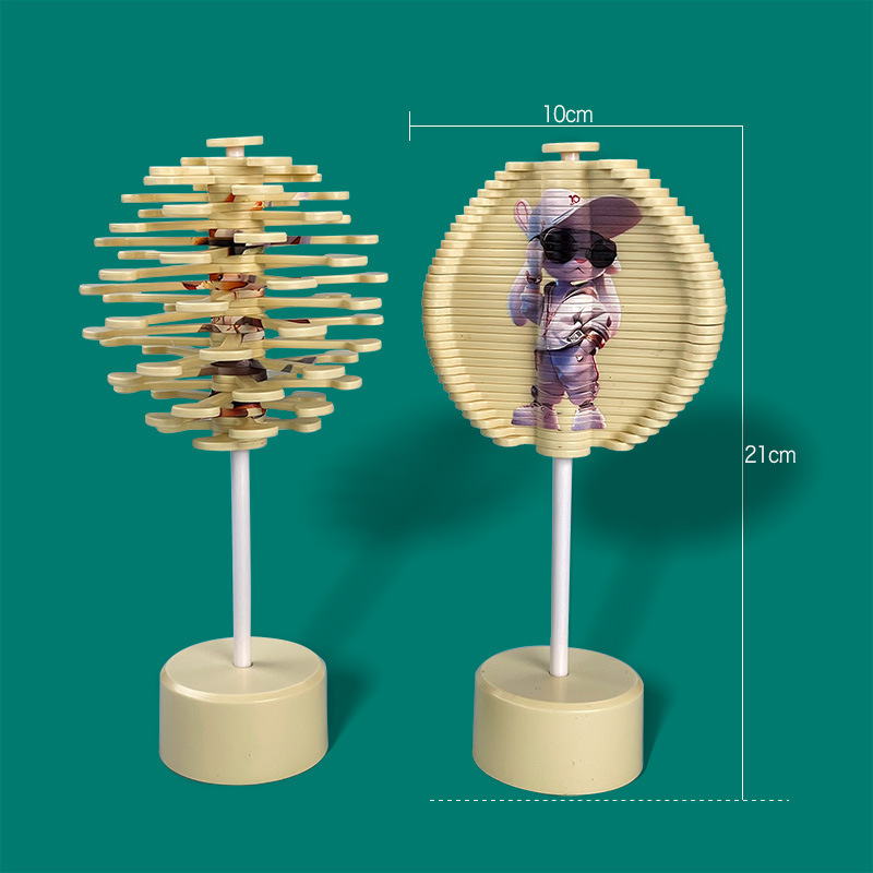 跨境十二生肖旋转脸谱解压棒棒糖儿童玩具益智叠叠乐创意抖音爆款 详情图7