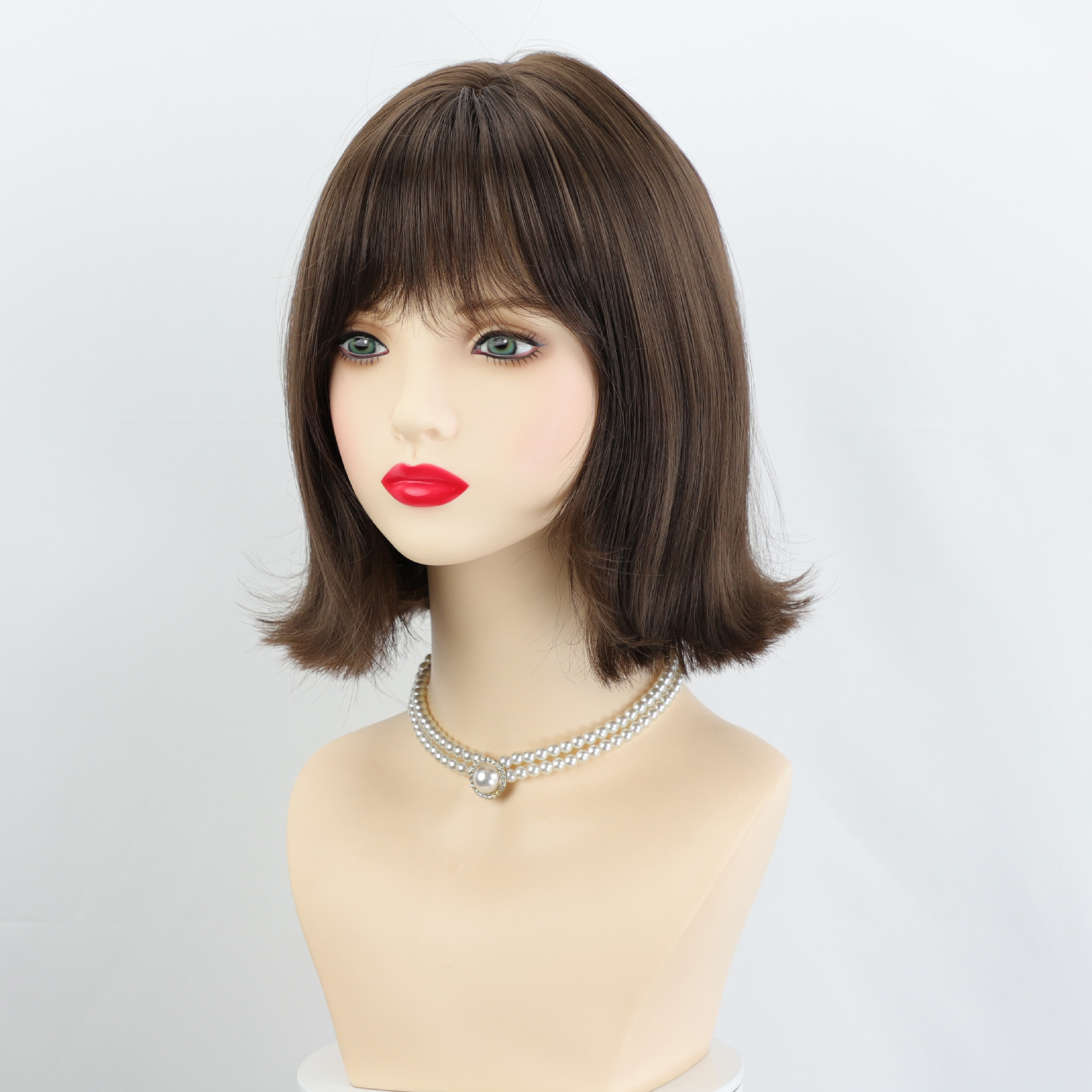 Yiyang Hair accessory, lady's upturned short lolita comic shoulder-length matte high-temperature silk fashionable bob short hair Specification image