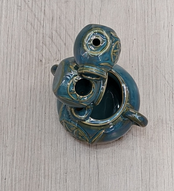 一件蓝绿色圆形10公分三层酒壶陶瓷工艺品礼品家居用品倒流香香炉，工艺品香炉树脂插电回流熏香香薰炉礼品家居装饰详情图14