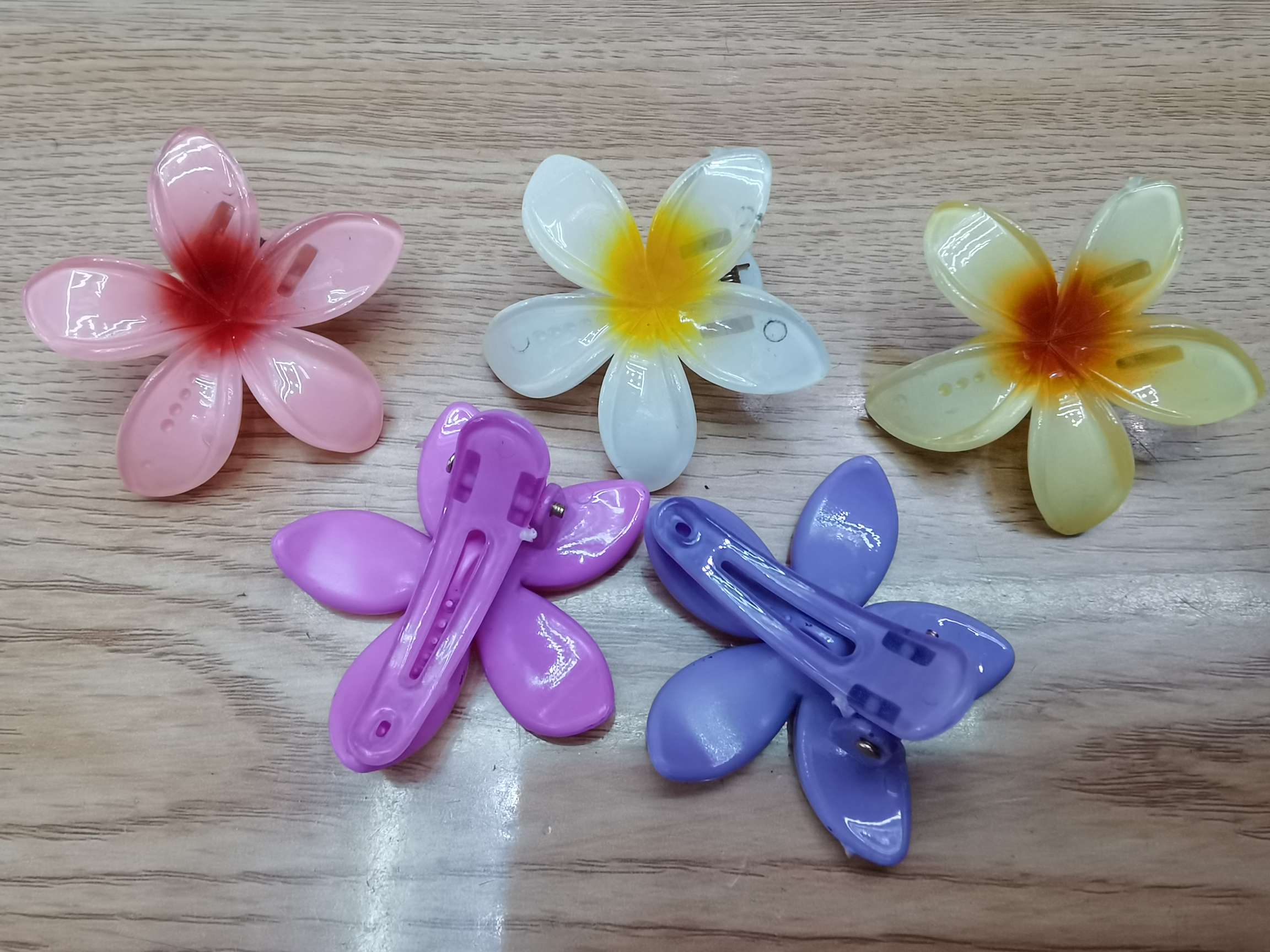 时尚流行鸡蛋花发夹，饰品详情图3