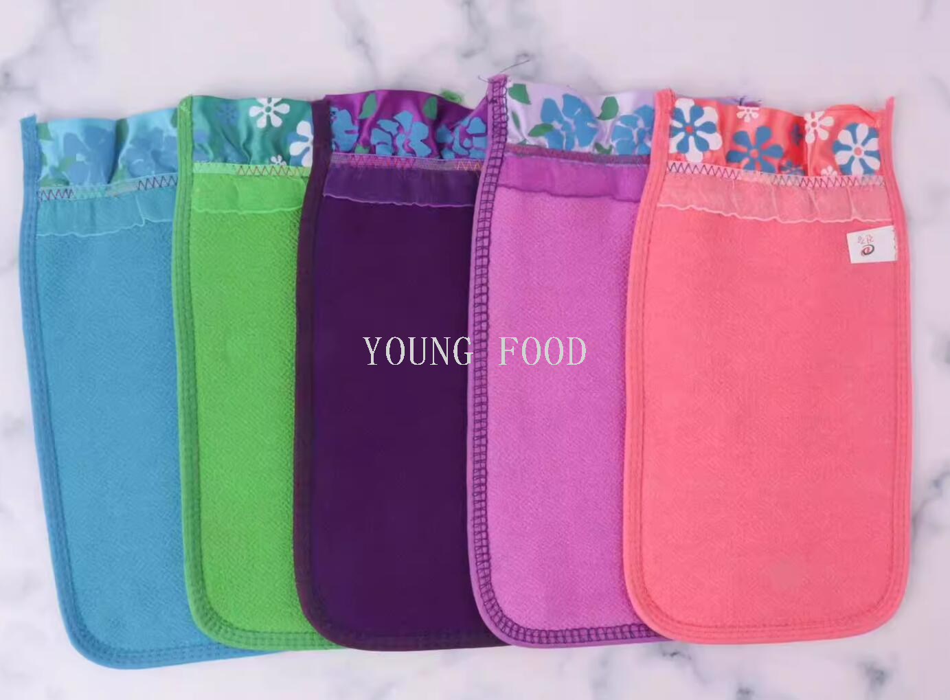 批发包邮韩国进口商品花边戳澡巾中砂沐浴洗澡巾下灰去污加大加厚详情2