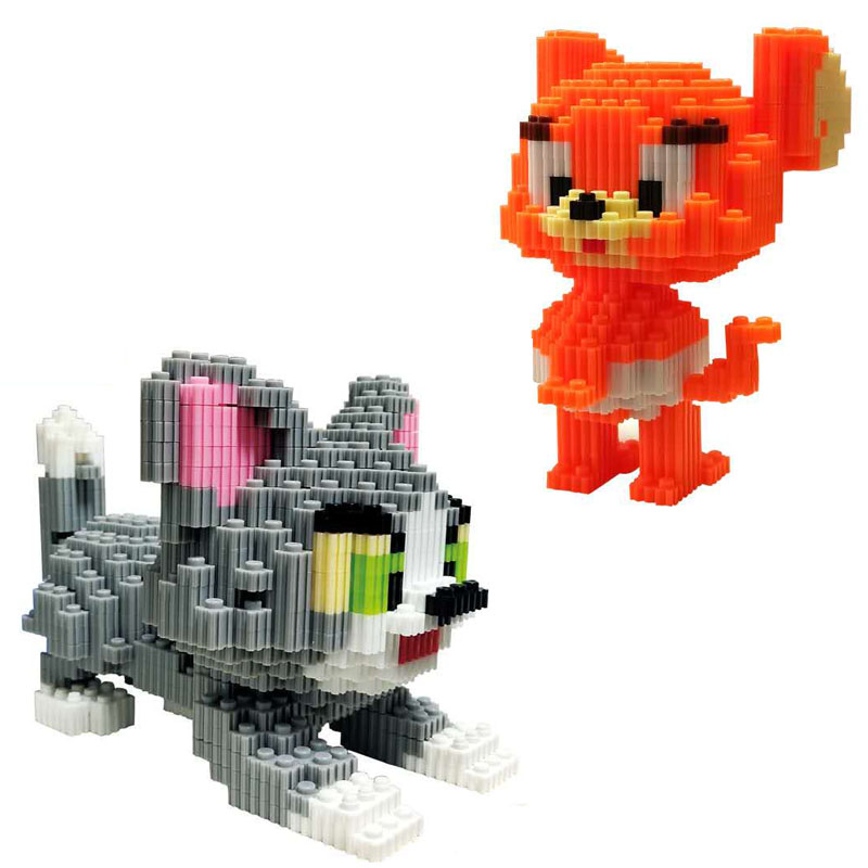 健身达人阿拉蕾积木玩具国潮中国风圣诞礼物卡通xc拼装中号款串联颗粒白底实物图