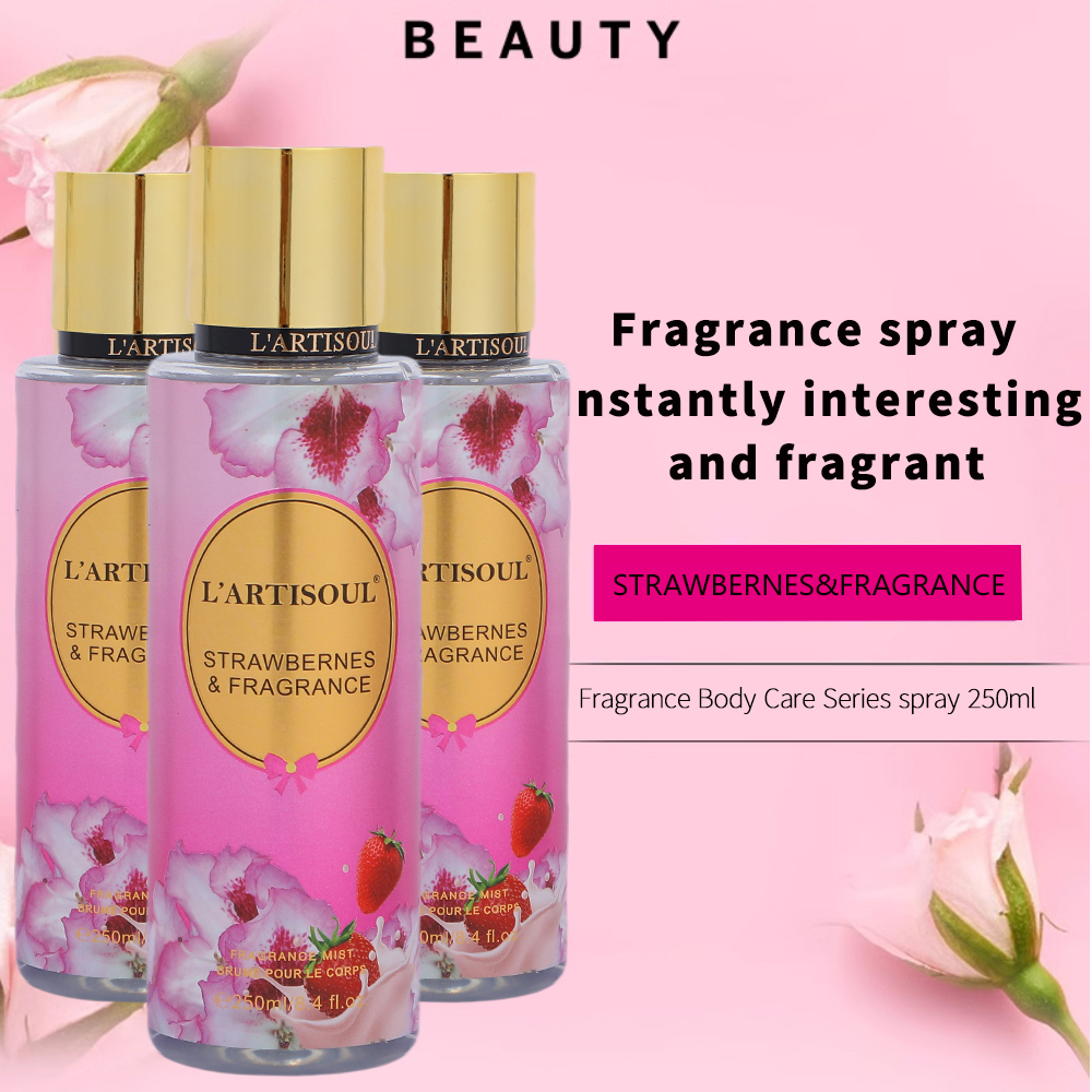 L'ARTISOUL gran volumen 250ML fresa fragancia mujer larga duración dejar Perfume cuerpo spray perfume
