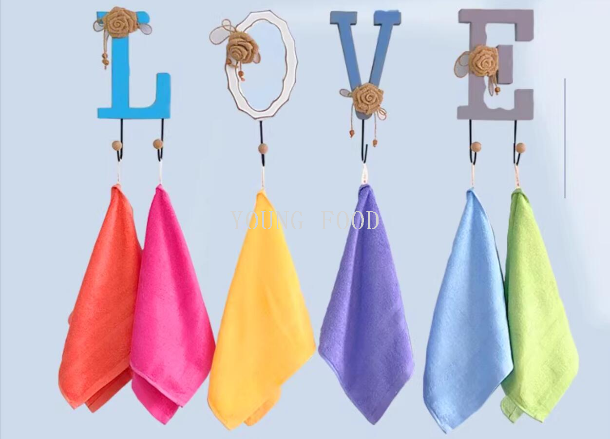 韩国进口女生美容巾抗~菌竹纤维柔软洗脸巾毛巾小方巾26*50cm 55g详情8