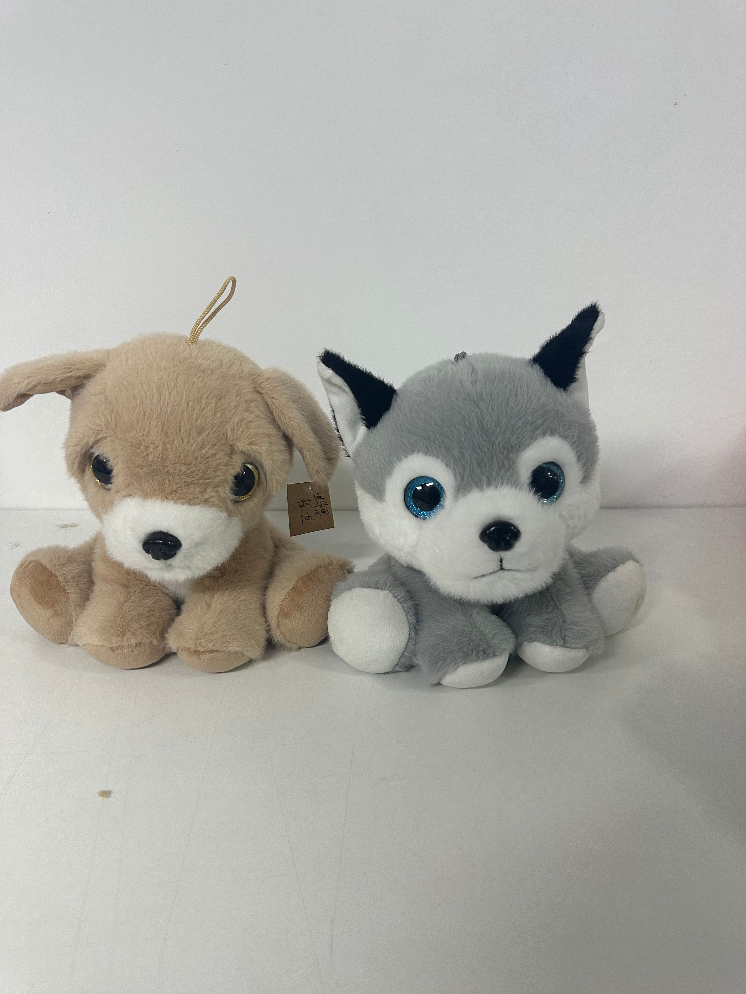 Papa Puppy plush toys, famous dog dolls, cross-border best-selling supply, in stock, simulated Husky and Corgi dolls