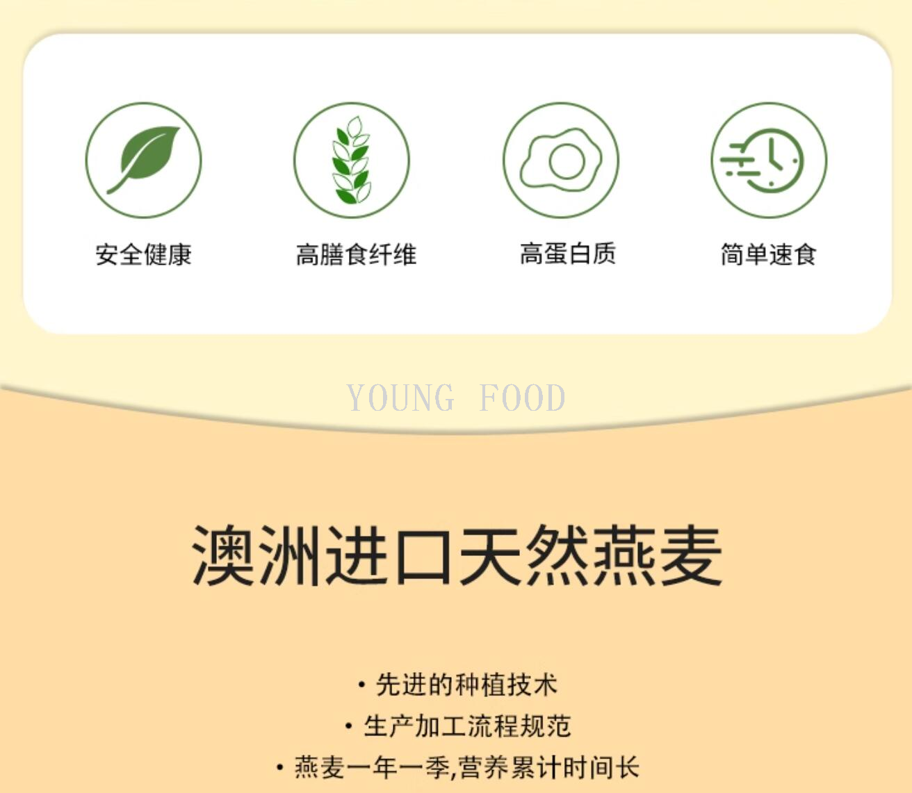 包邮原装进口代餐澳斯威林速食燕麦片 冲调谷物制品500g*2包礼盒详情3