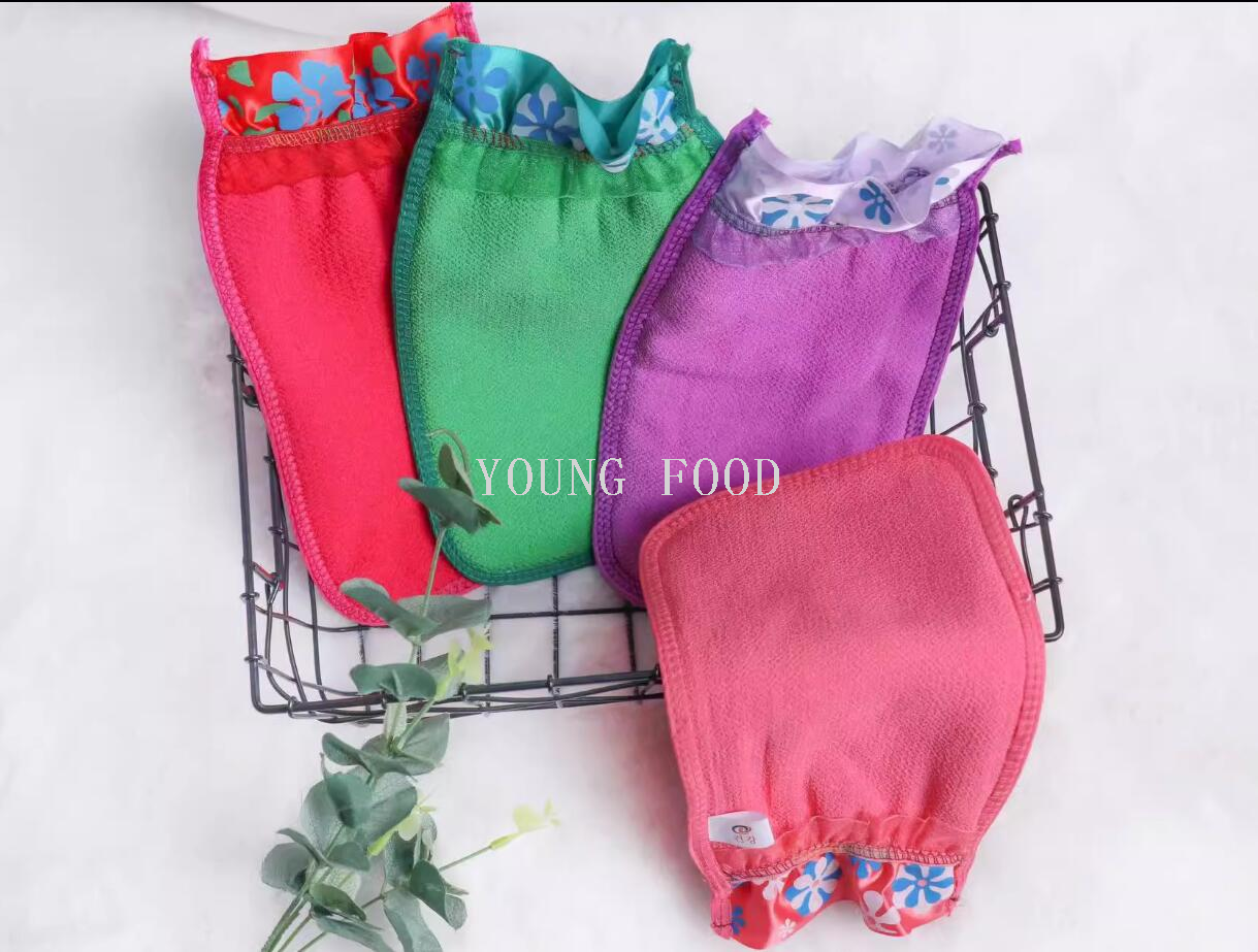 批发包邮韩国进口商品花边戳澡巾中砂沐浴洗澡巾下灰去污加大加厚详情5