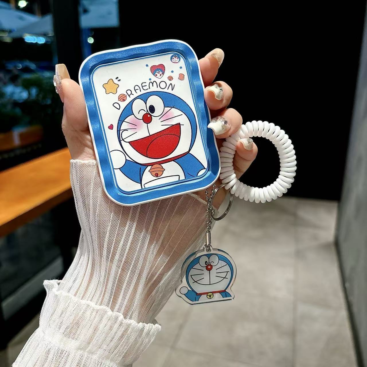 家用护肤美妆镜波化妆镜梳妆镜便携镜子化妆镜子护肤镜子美容镜子ins风少女风