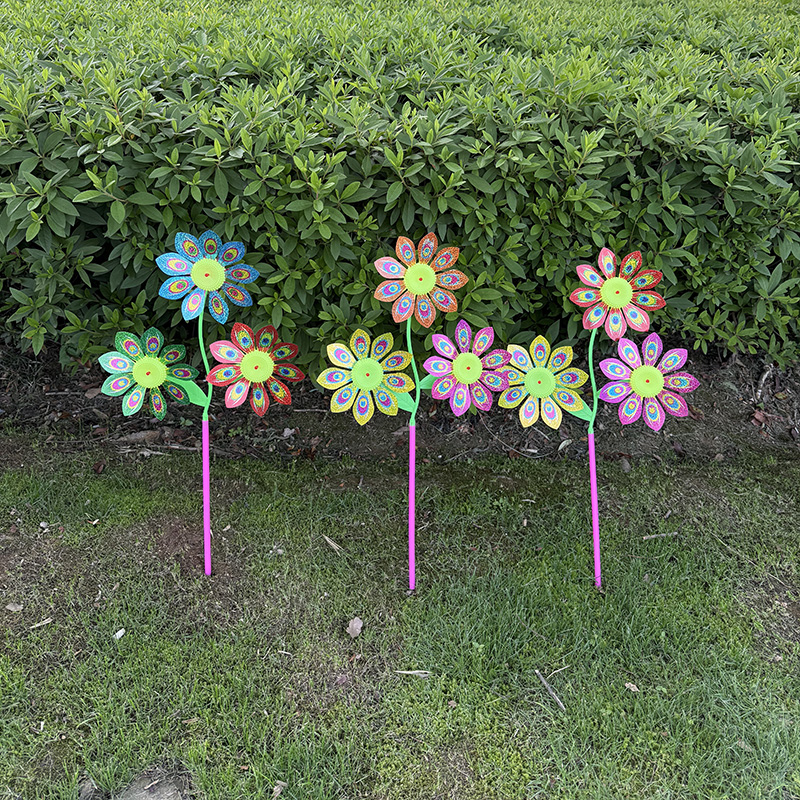 儿童玩具/风车玩具/户外/赠品/钩织手工成品细节图