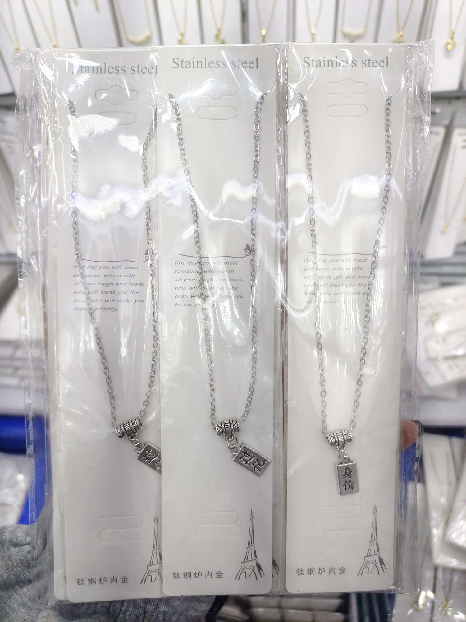 进口沙金古巴链项链酒杯款饰品大号时尚潮流进口饰品精品详情图8