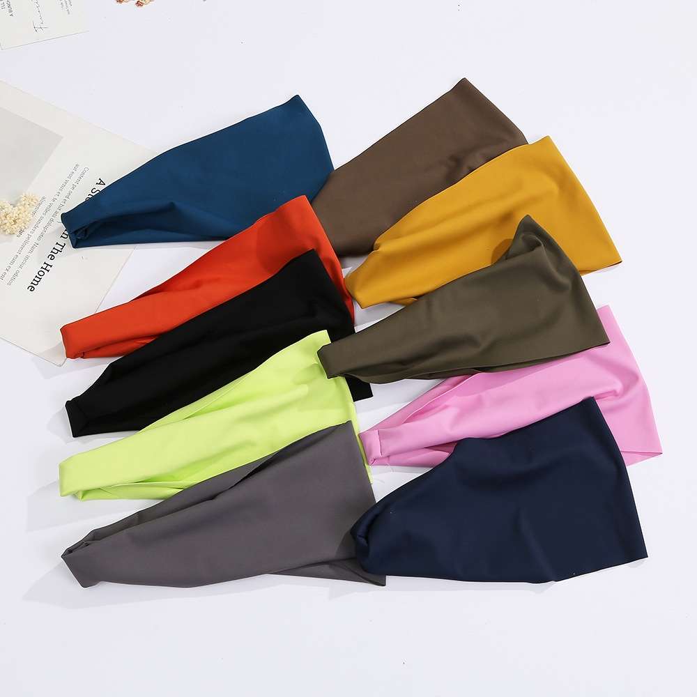 裸感瑜伽运动发带包碎发护耳跑步发带止汗健身头带头巾运动发带